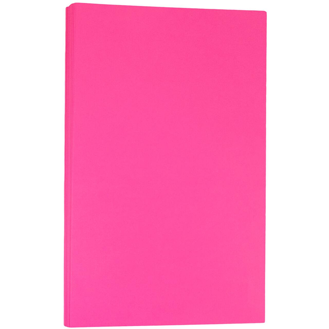 JAM Paper Ultra Bright Hue 8.5" x 14" 24lb. Recycled Colored Legal Paper, 100 Sheets